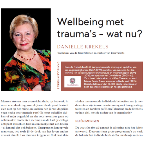 Interview met Danielle Krekels in ZigZagHR omtrent wellbeing