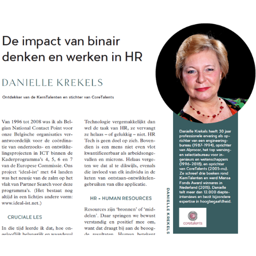 Artikel Danielle Krekels in ZigZagHR